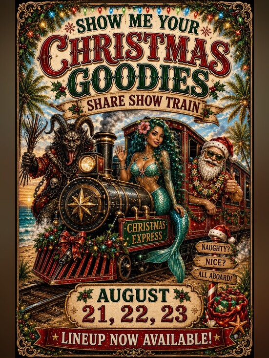 Christmas in August Other - Show Me Your Christmas Goodies 3 Day Share Show Train August 21,22,23